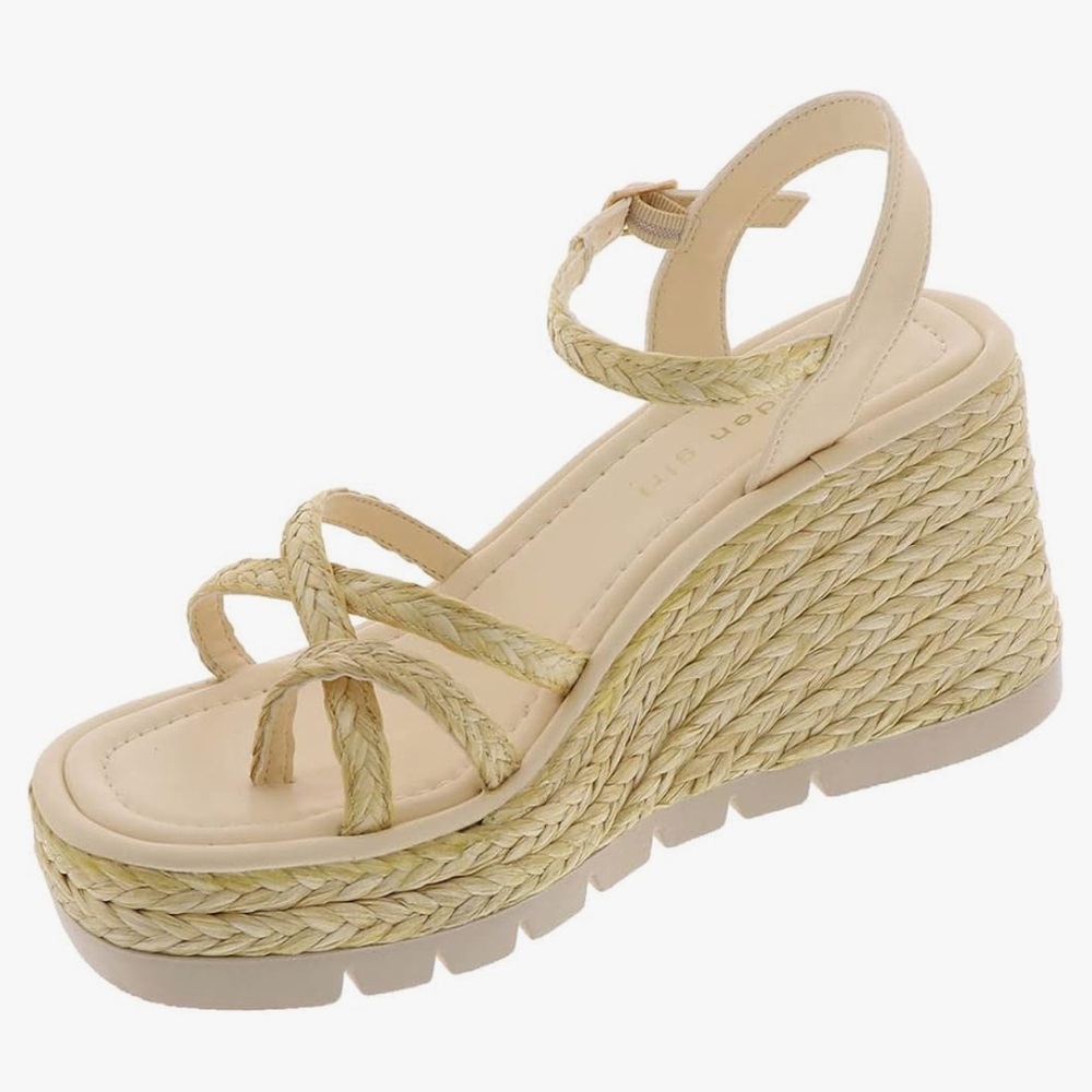 New With Box Madden Girl Vault Wedge Sandals Size 9 - Picture 4 of 7